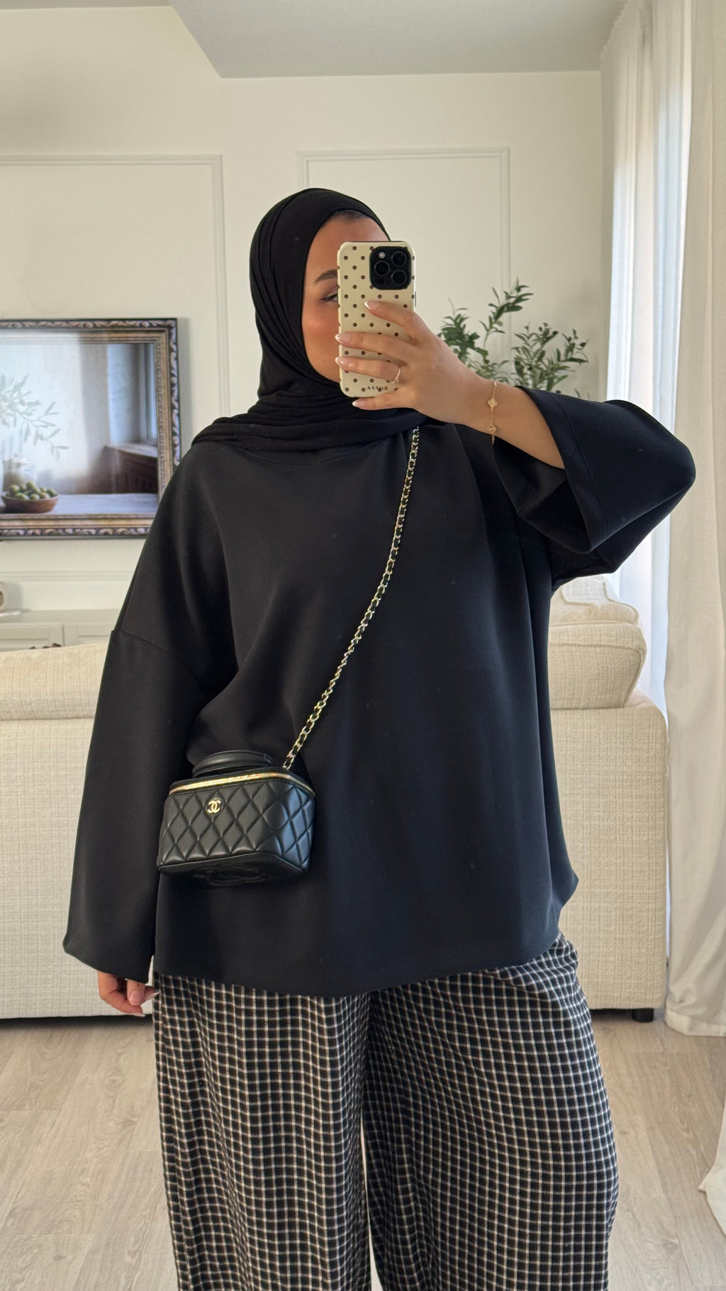 T-shirt Oversize en modal | Noir