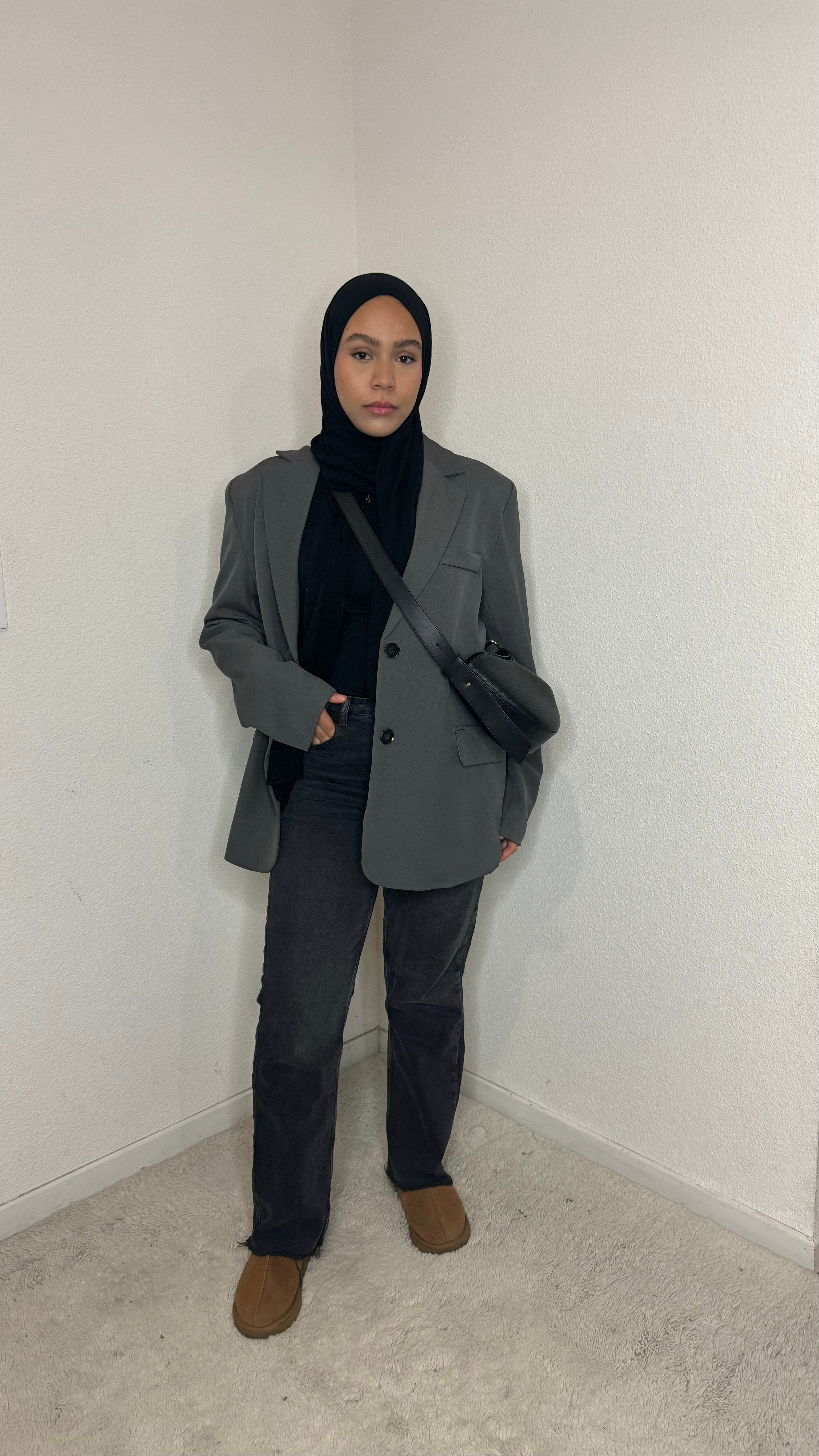 Blazer Kylie à fentes Gris