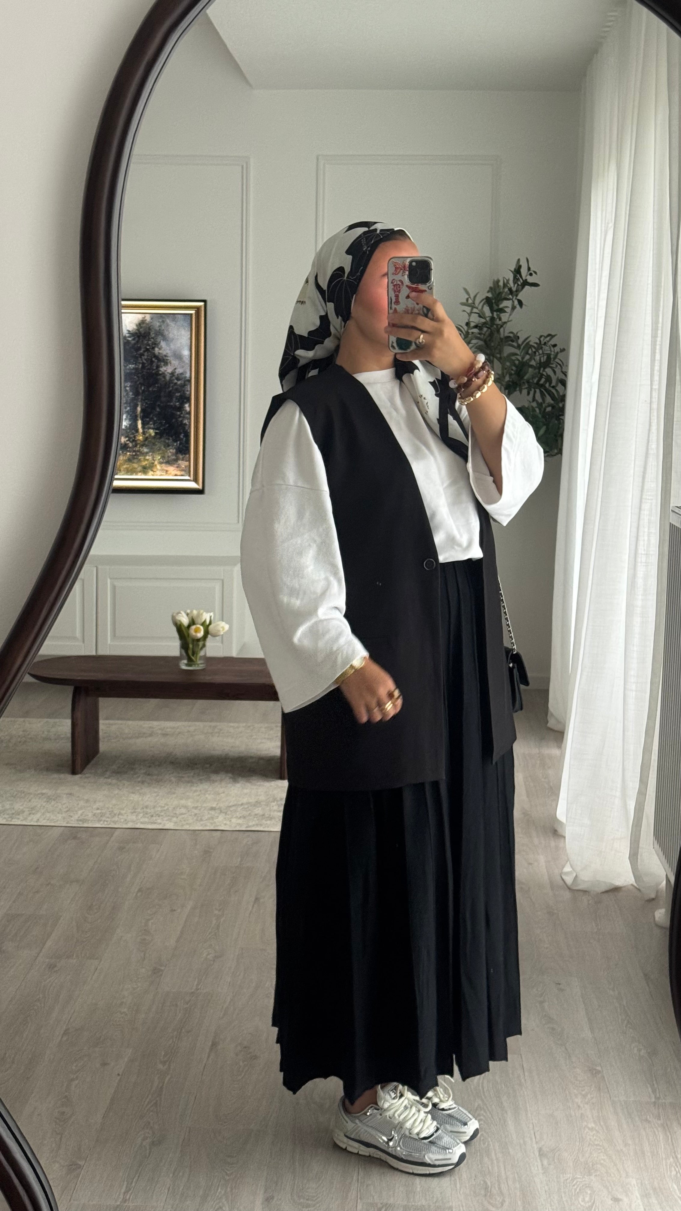 Aida sleeveless blazer | Black