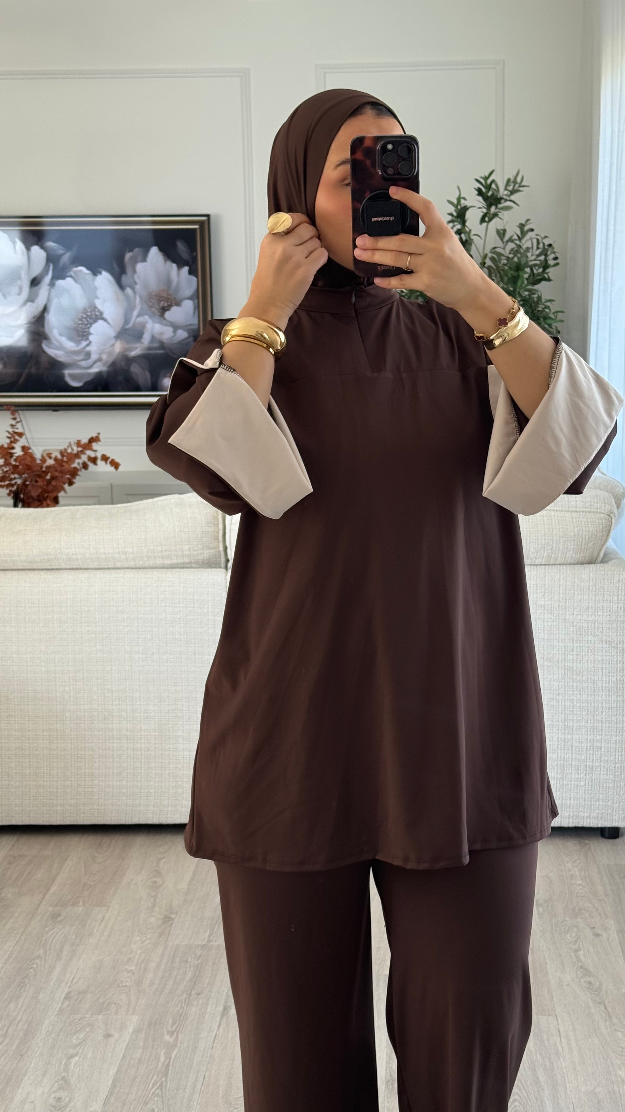 Burkini Lycia | Chocolat - beige