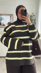 Pull Oversize Miya | Choco-Jaune