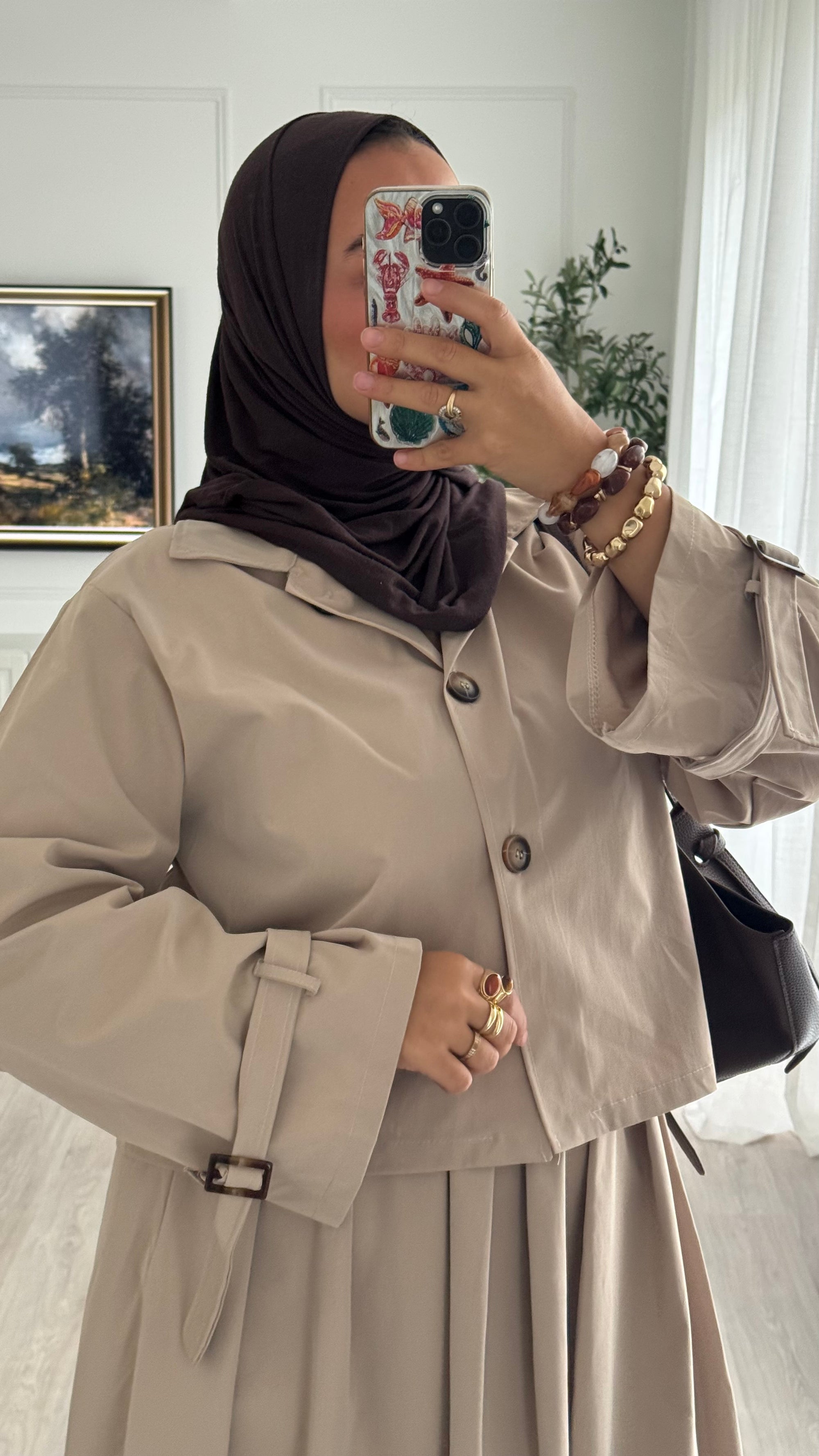 Ensemble jupe Trench | Beige