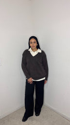 Pull Polo marron