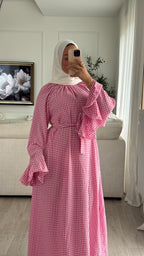 Robe Vichy | Rose Fushia