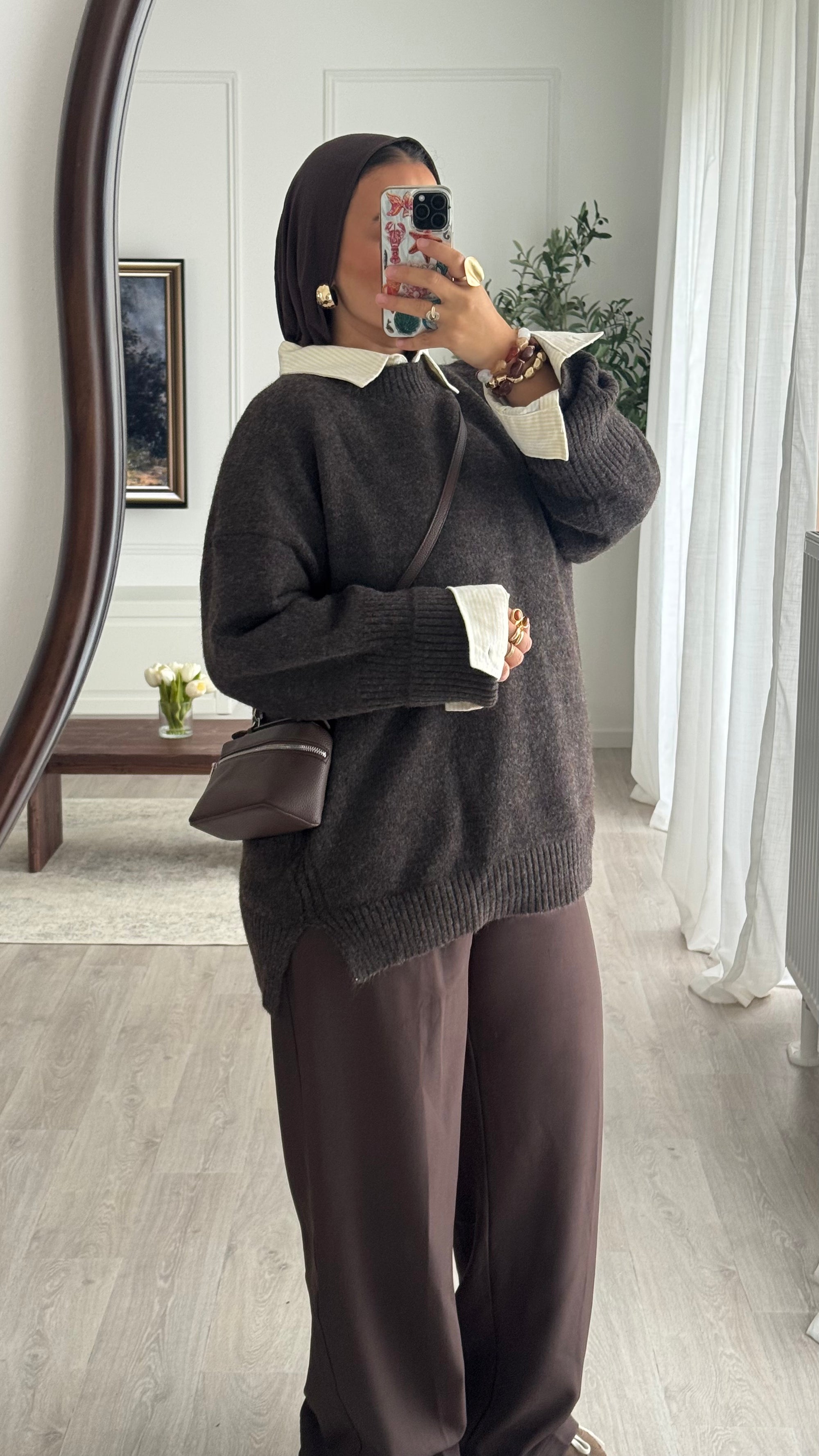 Pull Oversize Maya | Chocolat