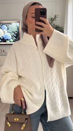 Gilet torsadée | écru [ EXPÉDITION LE 13/02]