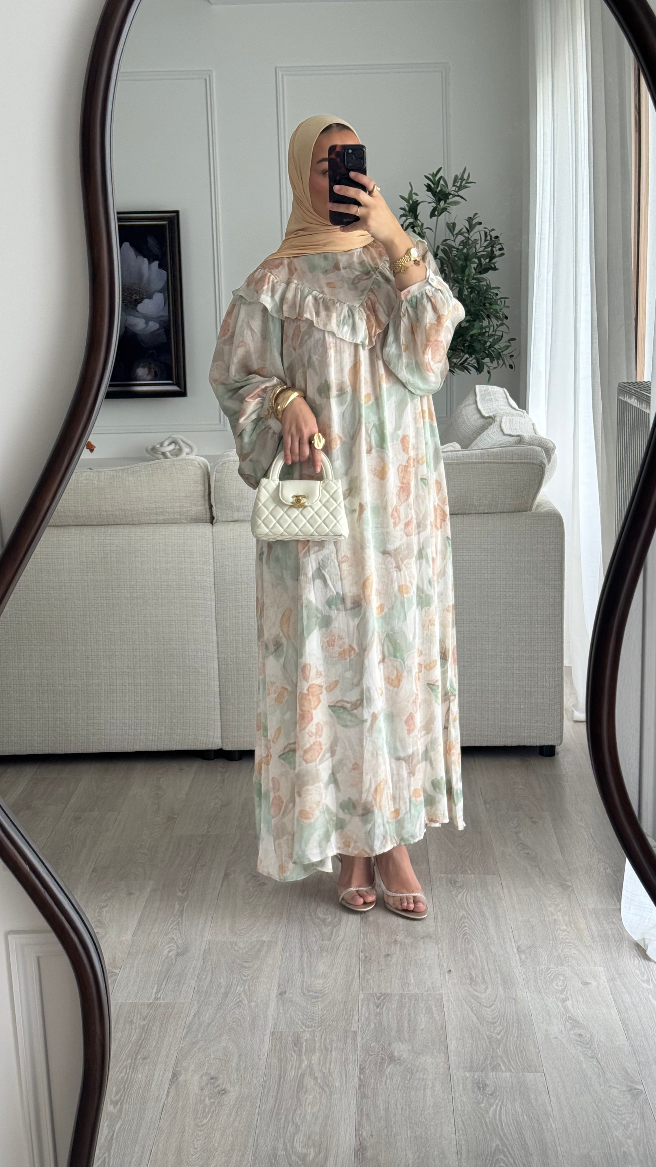 Robe Taliya | orange - vert