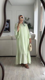 Robe à volant | Menthe