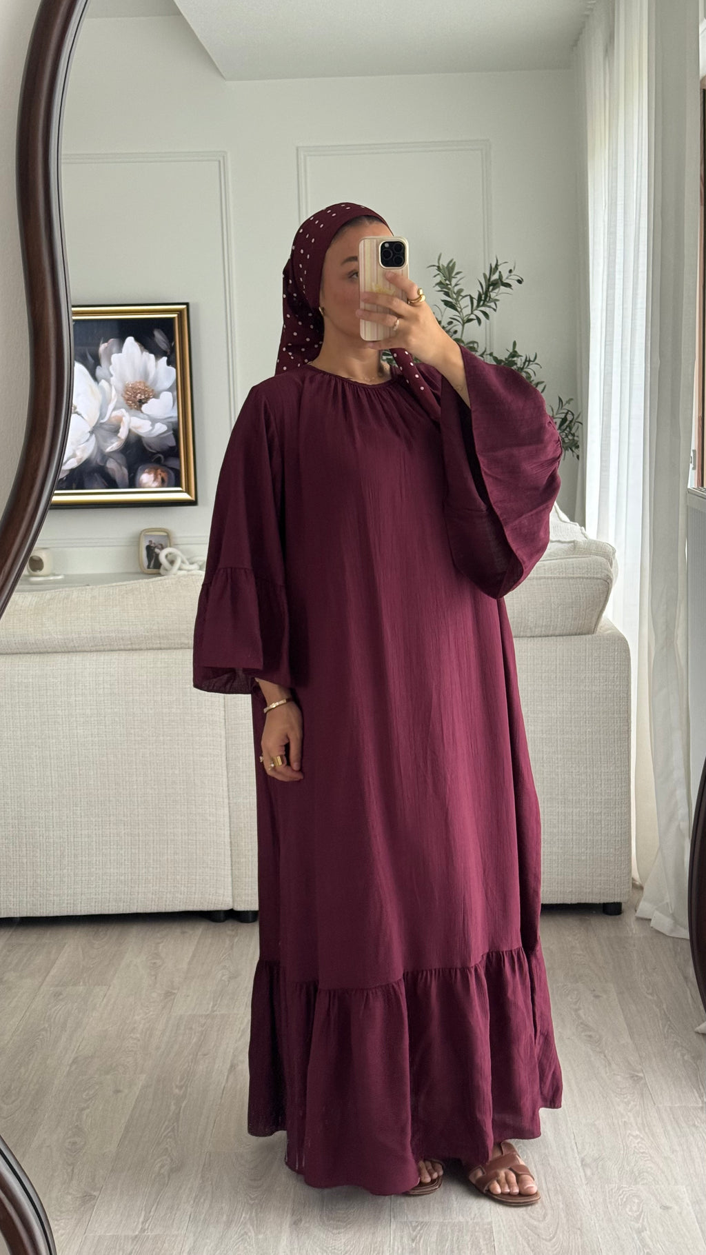 Robe à volant | Prune