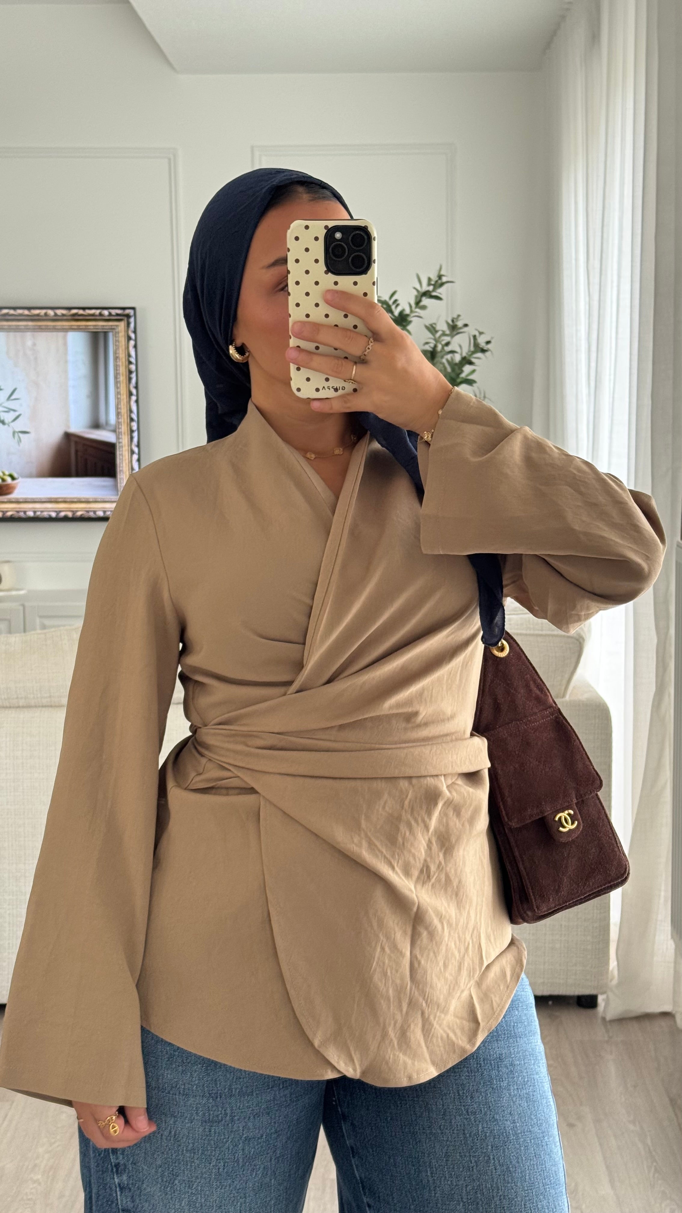 Chemise cache-coeur | Sable