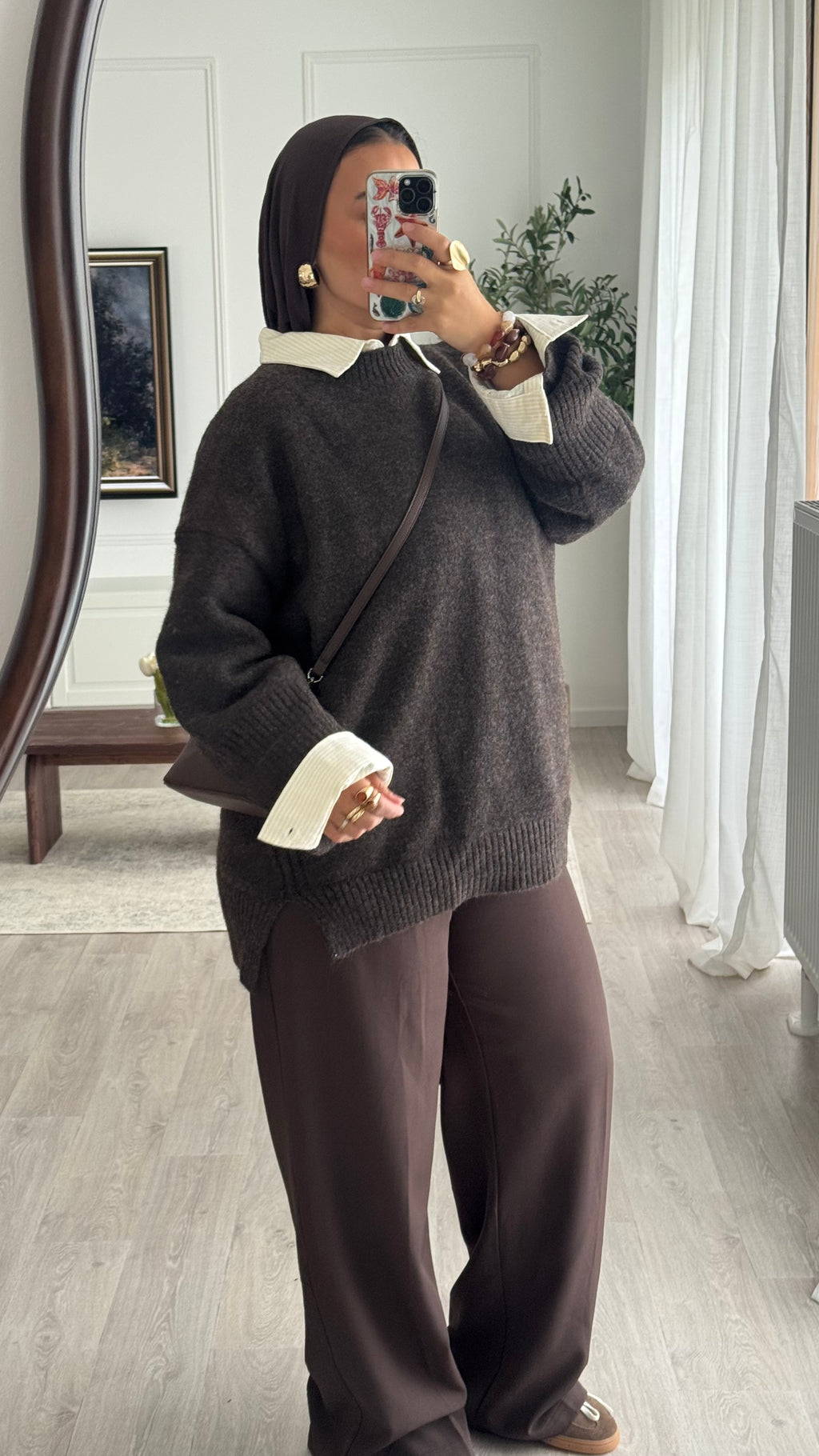 Pull Oversize Maya | Chocolat