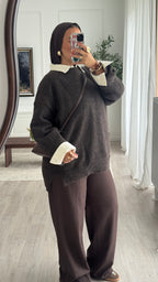 Pull Oversize Maya | Chocolat