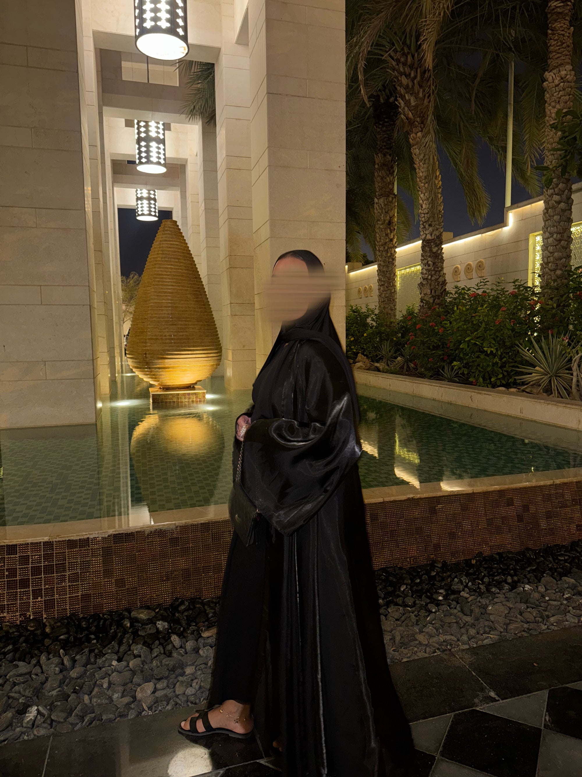 Abaya Shayn réversible | Noir