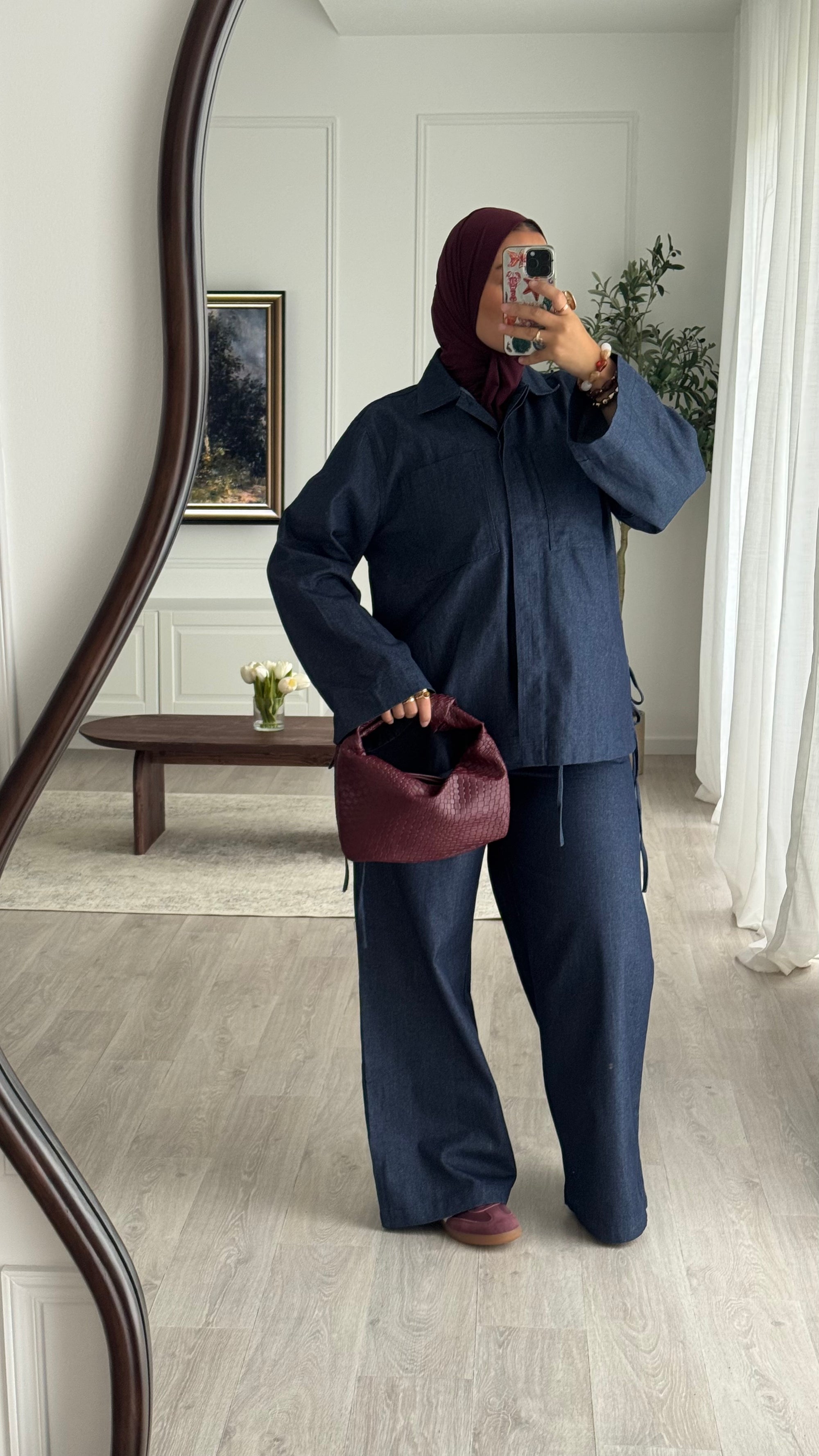 Ensemble Jeans oversize | Bleu