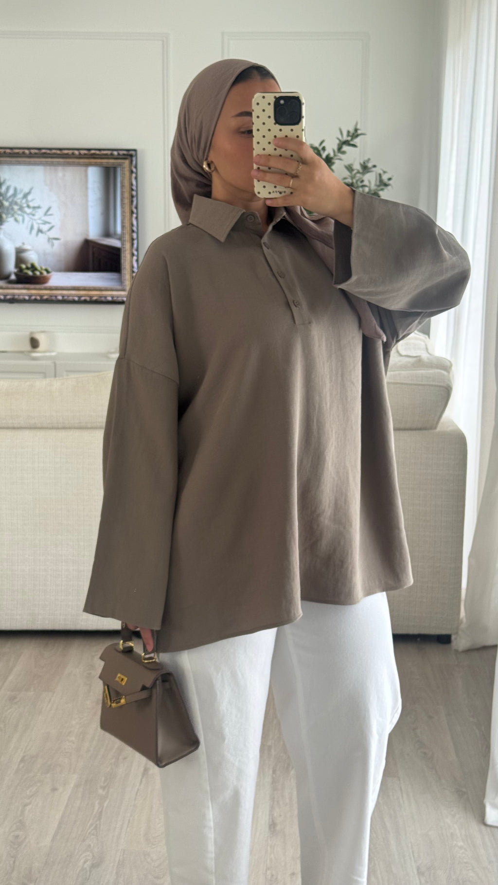 Polo Oversize | Taupe