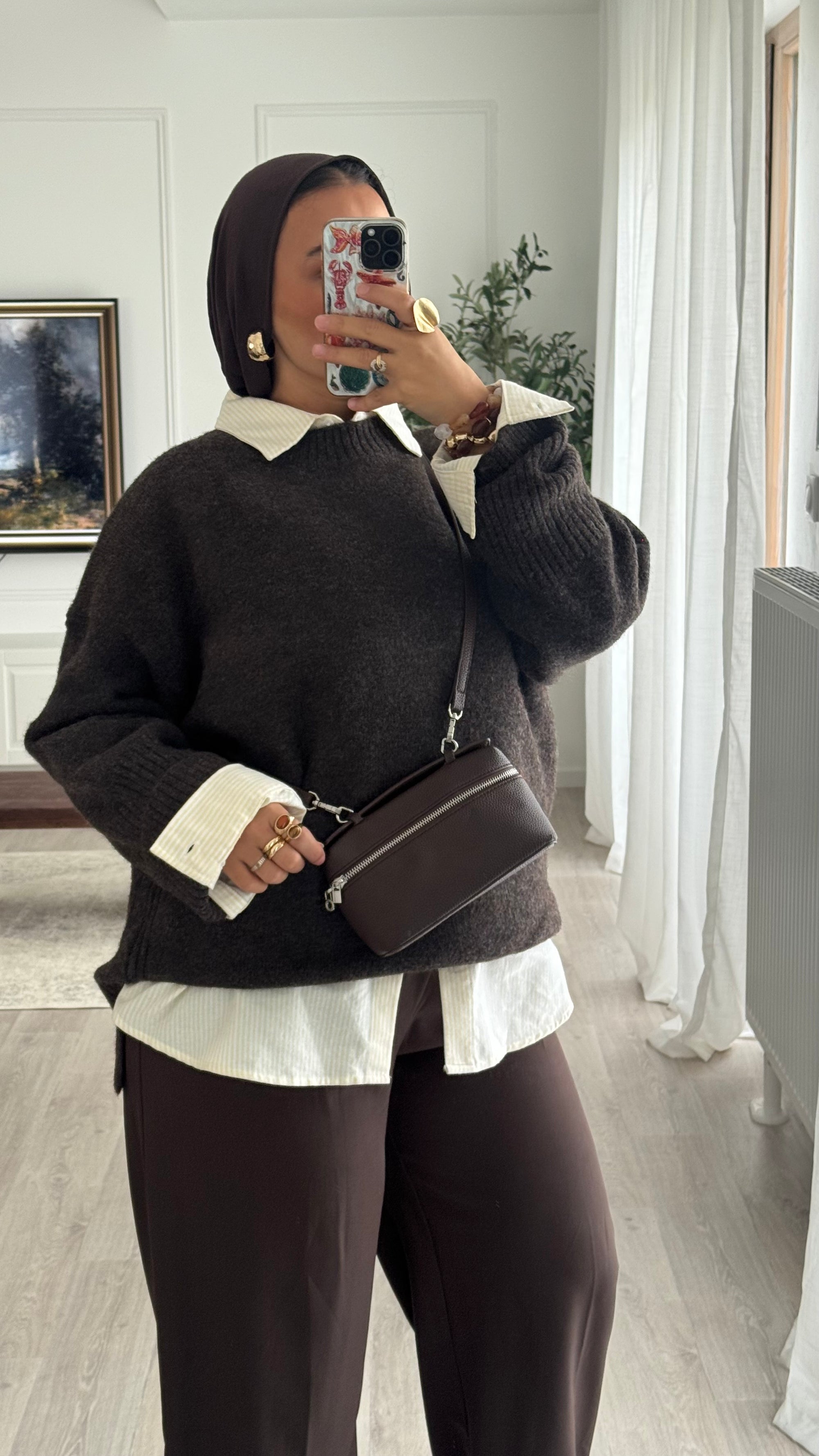 Pull Oversize Maya | Chocolat