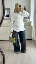 Chemise cache-coeur | Blanc