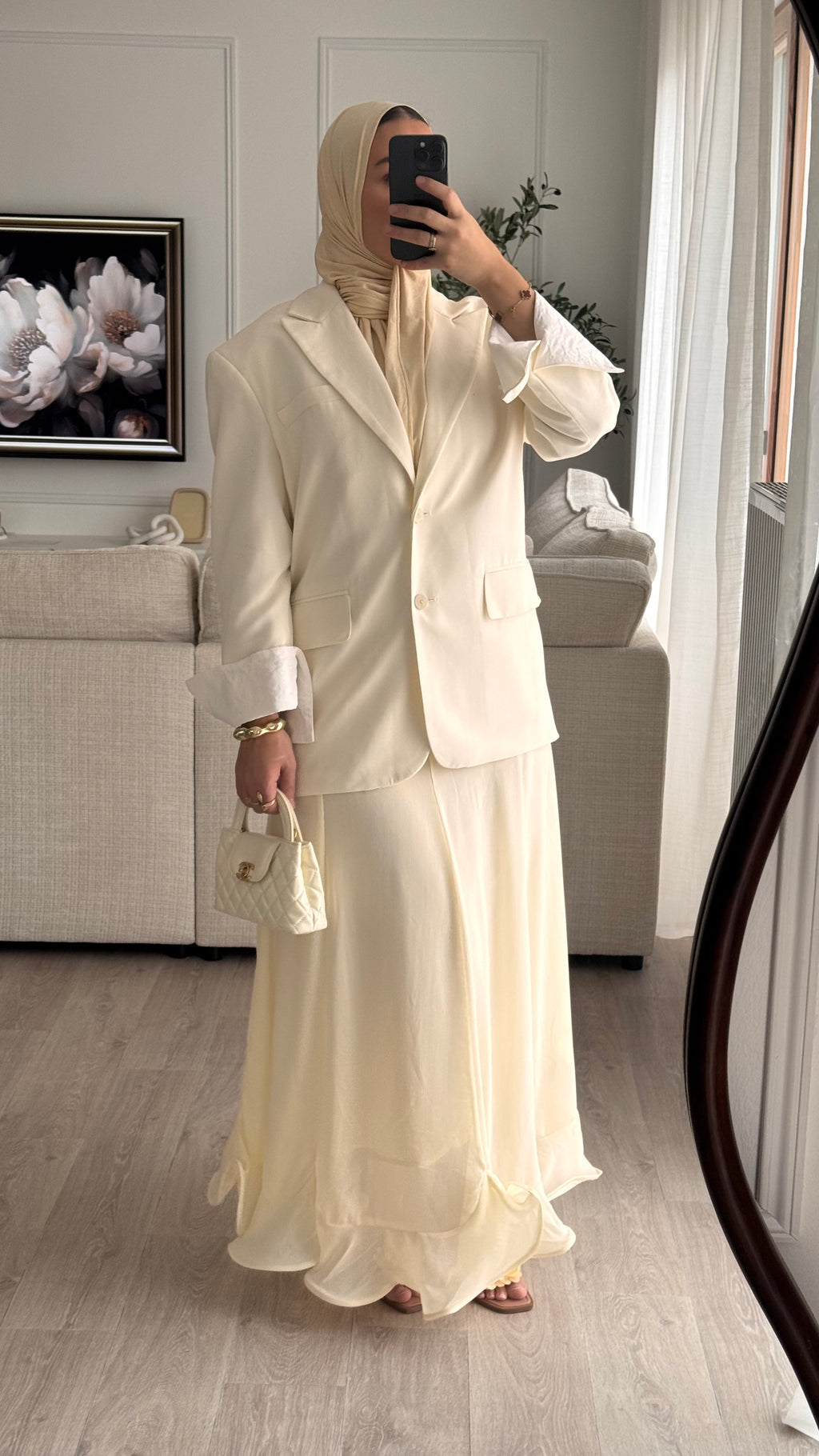 Jupe à volant | Ecru