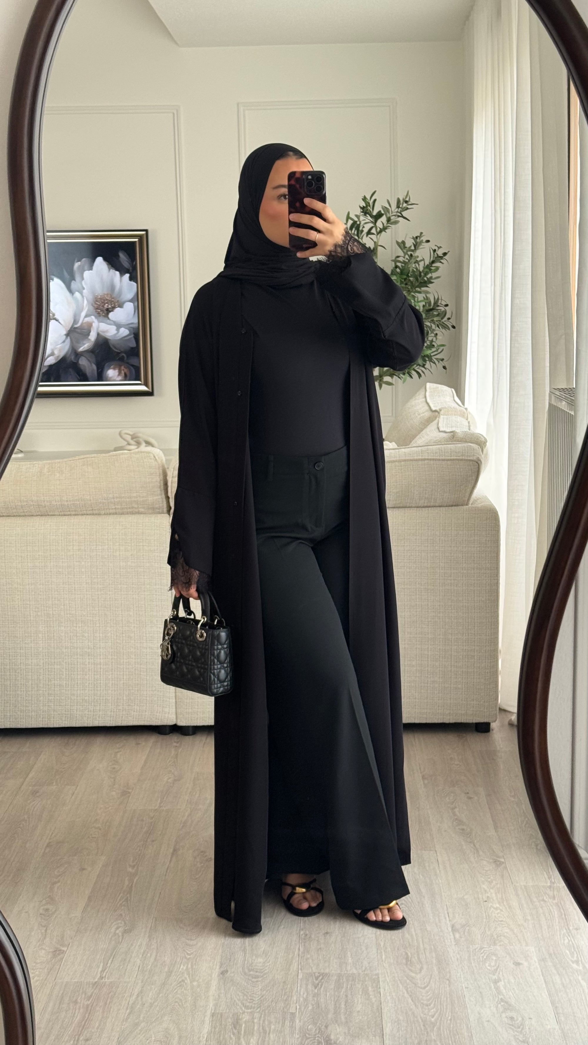 Abaya Ghadeer | Noir [Édition spéciale – Création Dubaï]