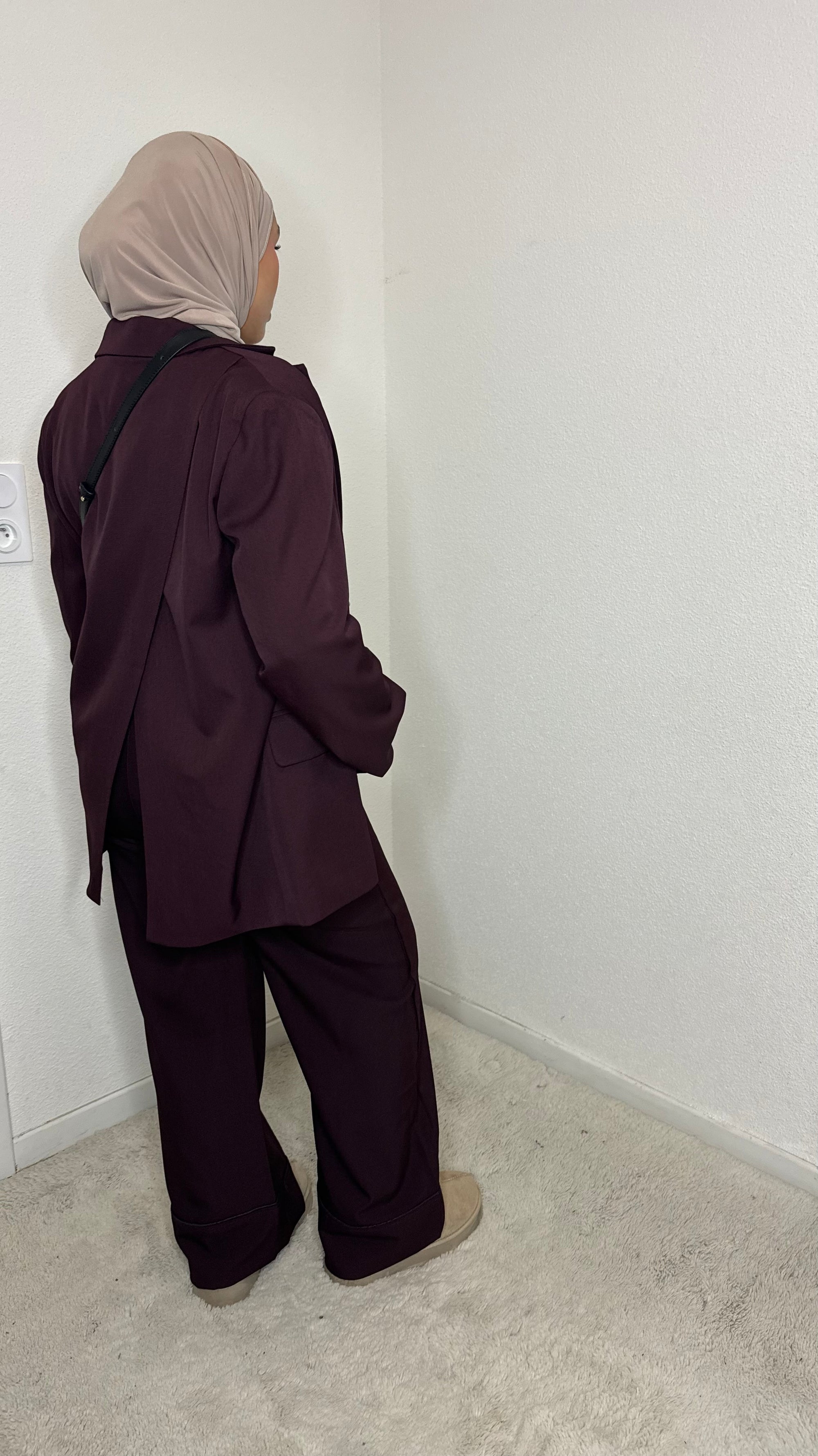 Blazer Kylie à fentes Chocolat