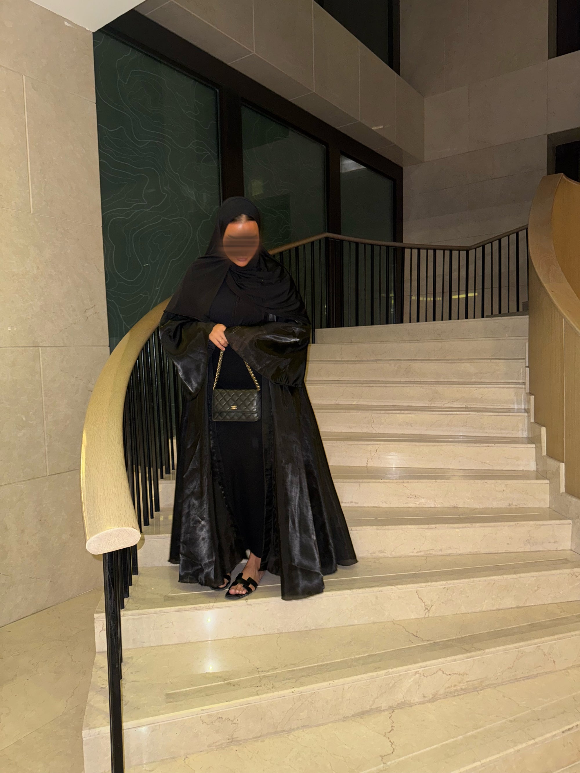 Abaya Shayn réversible | Noir