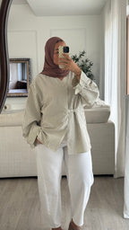 Chemise rayée | Terracota