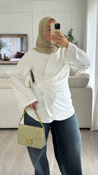 Chemise cache-coeur | Blanc