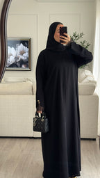 Abaya Ghadeer | Noir [Édition spéciale – Création Dubaï]
