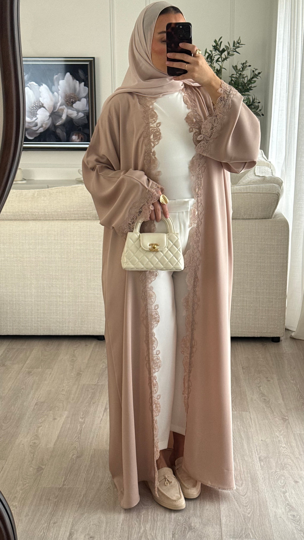 Abaya Lace | Nude [Édition spéciale – Création Dubaï]