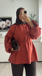 Blouse 100% cotton | terracota