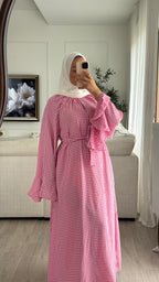 Robe Vichy | Rose Fushia