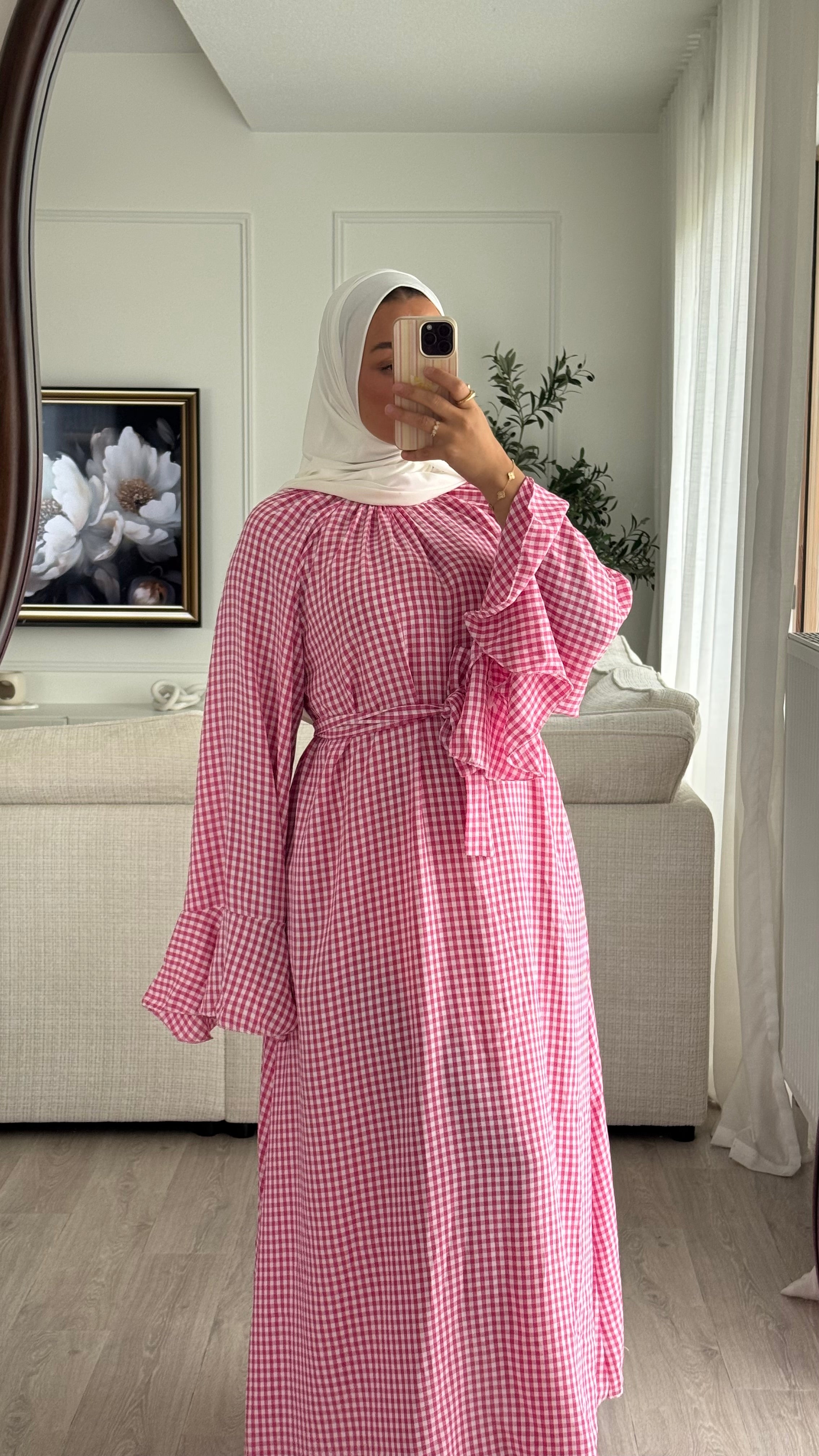 Robe Vichy | Rose Fushia