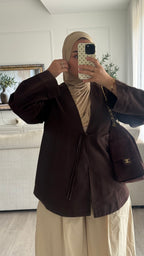 Gilet en Jeans | Chocolat