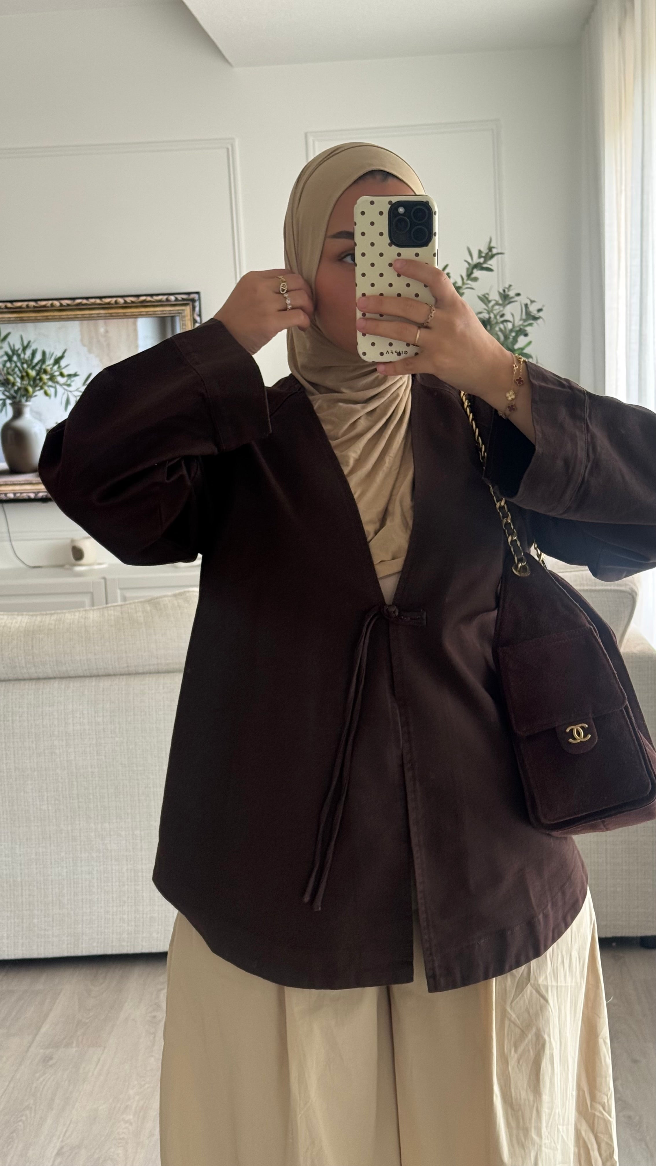 Gilet en Jeans | Chocolat