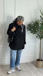 Blazer croisée oversize l Noir