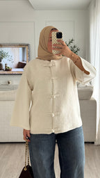 Gilet sans manches | Crème