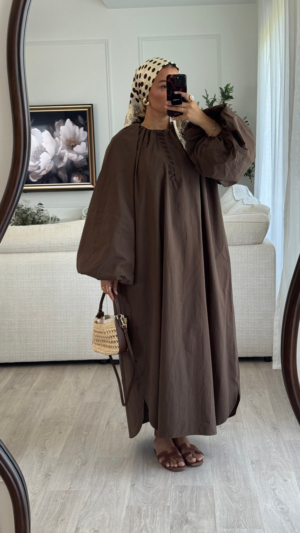 Robe 100% cotton | Chocolat