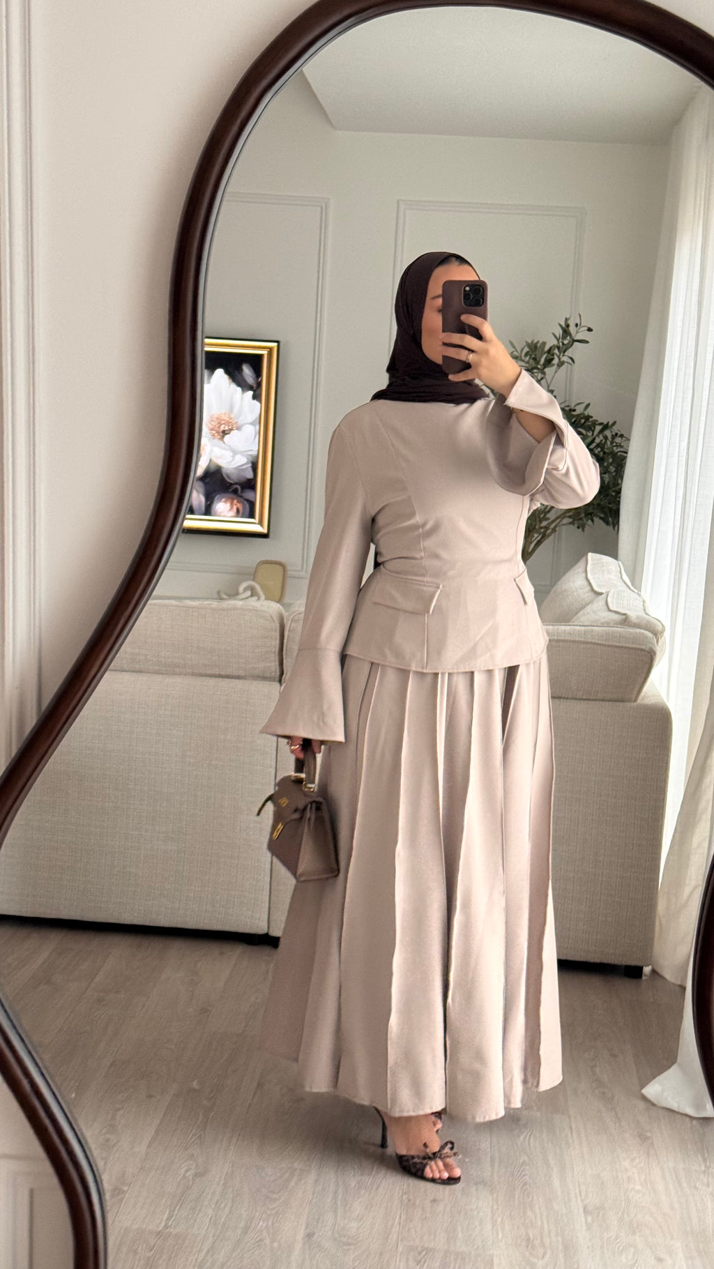 Ensemble jupe Carina | Taupe