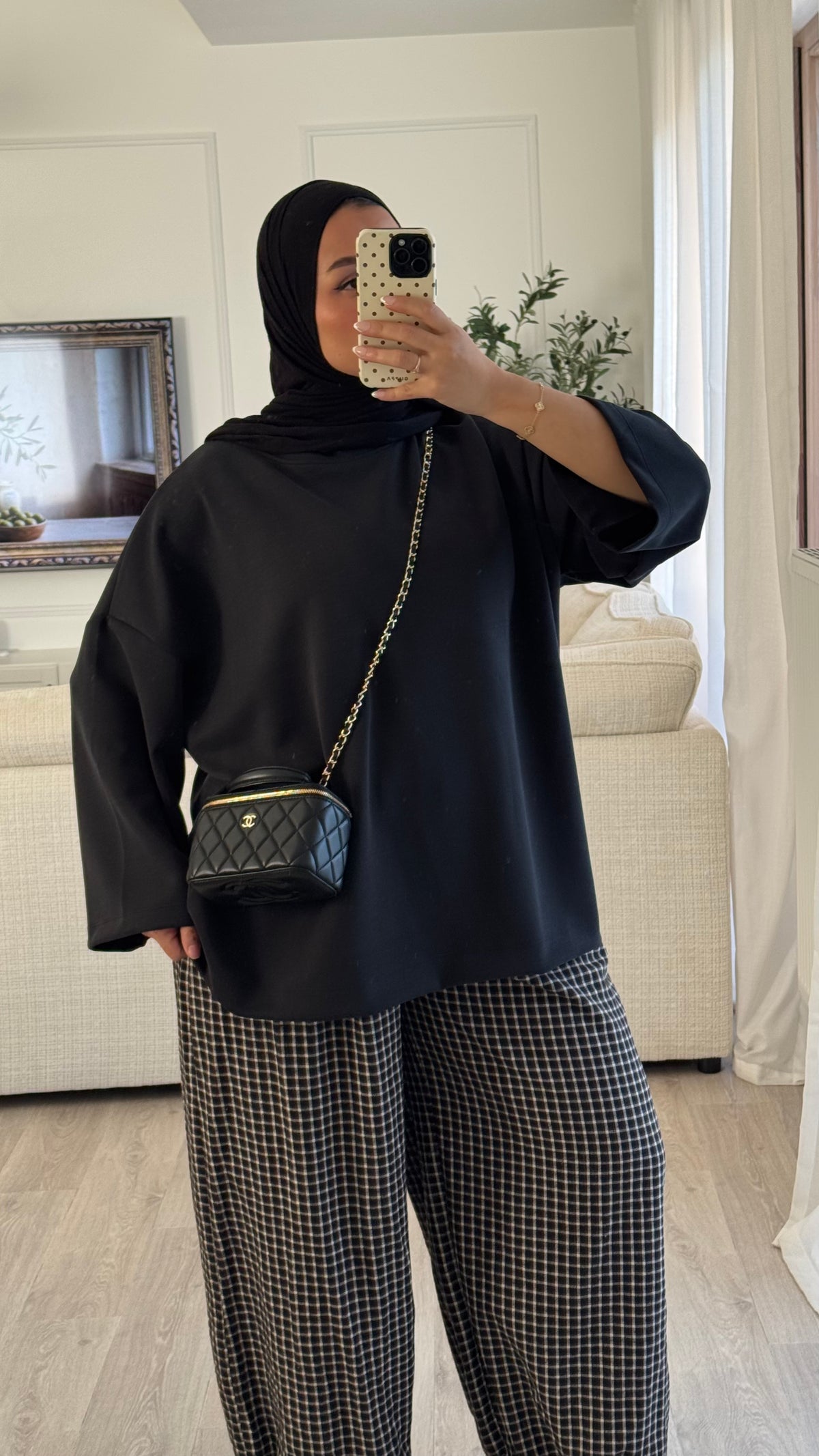 T-shirt Oversize en modal | Noir
