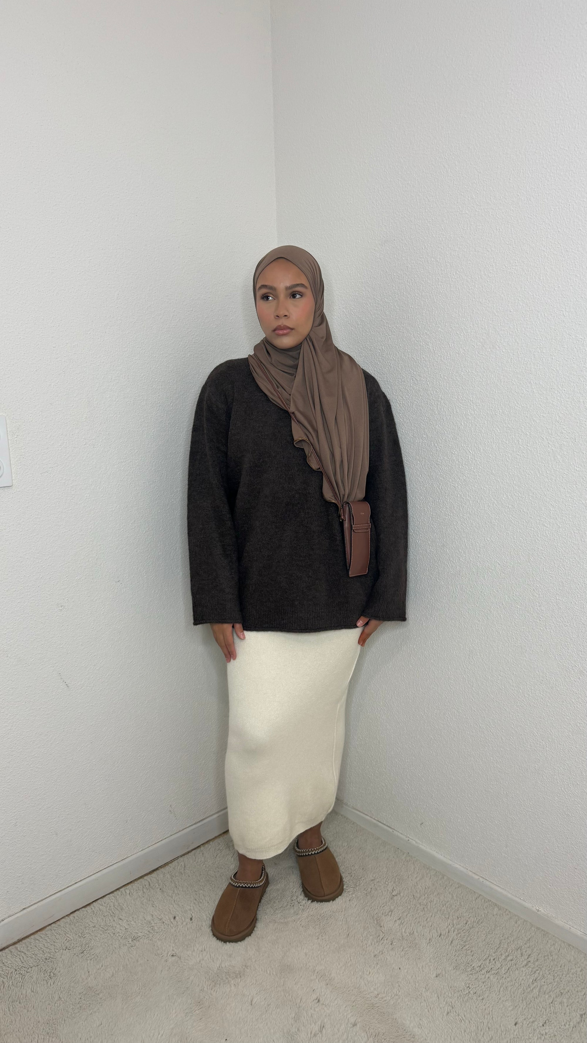 Pull Oversize Léna Burgundy