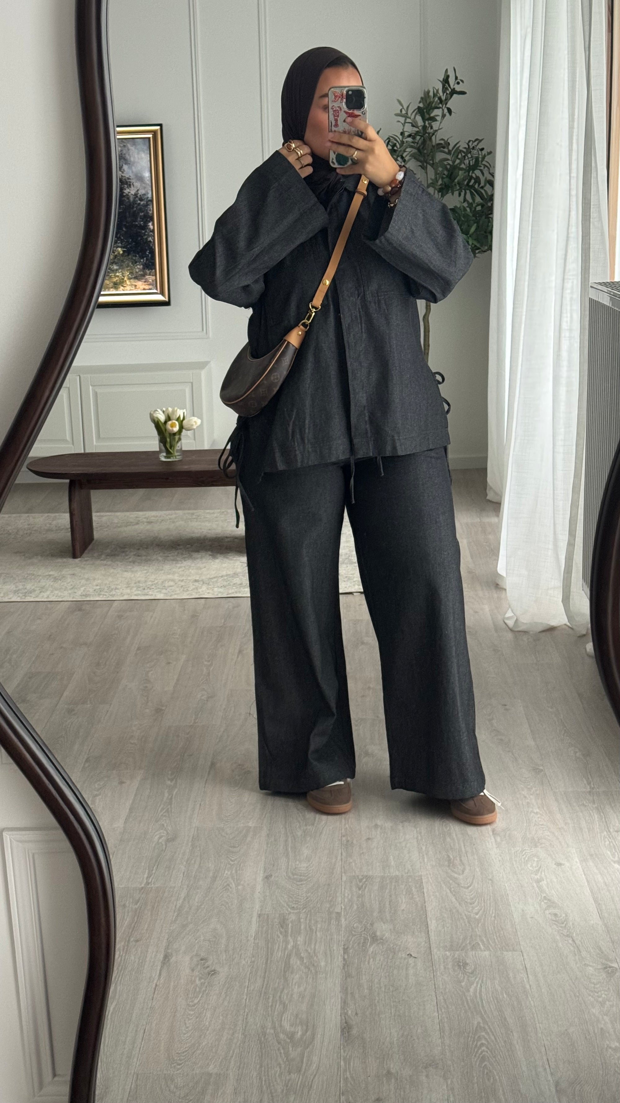 Ensemble Jeans oversize | Noir