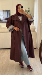 Trench Long Oversize | bordeaux