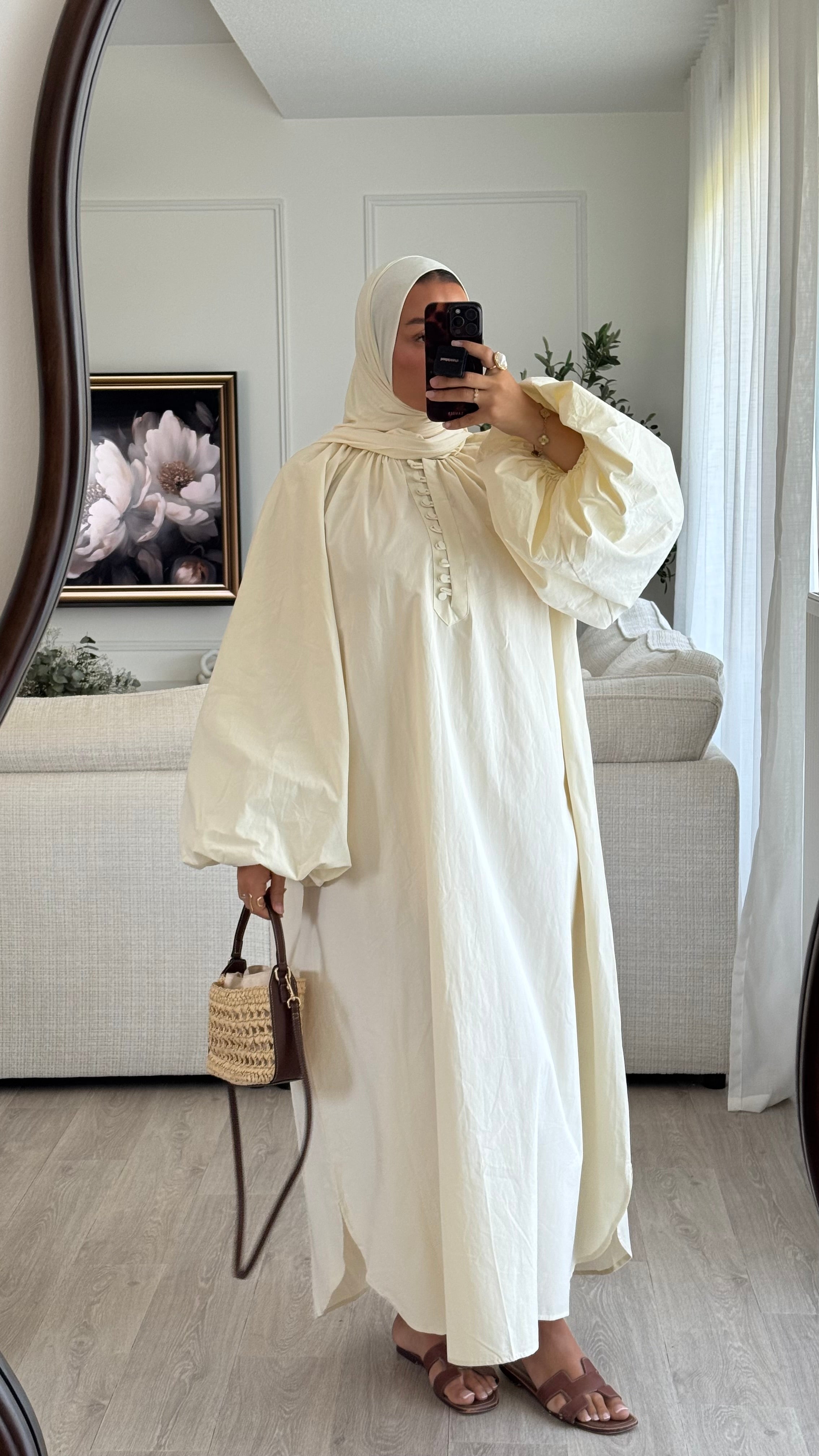 Robe 100% cotton | Ecru