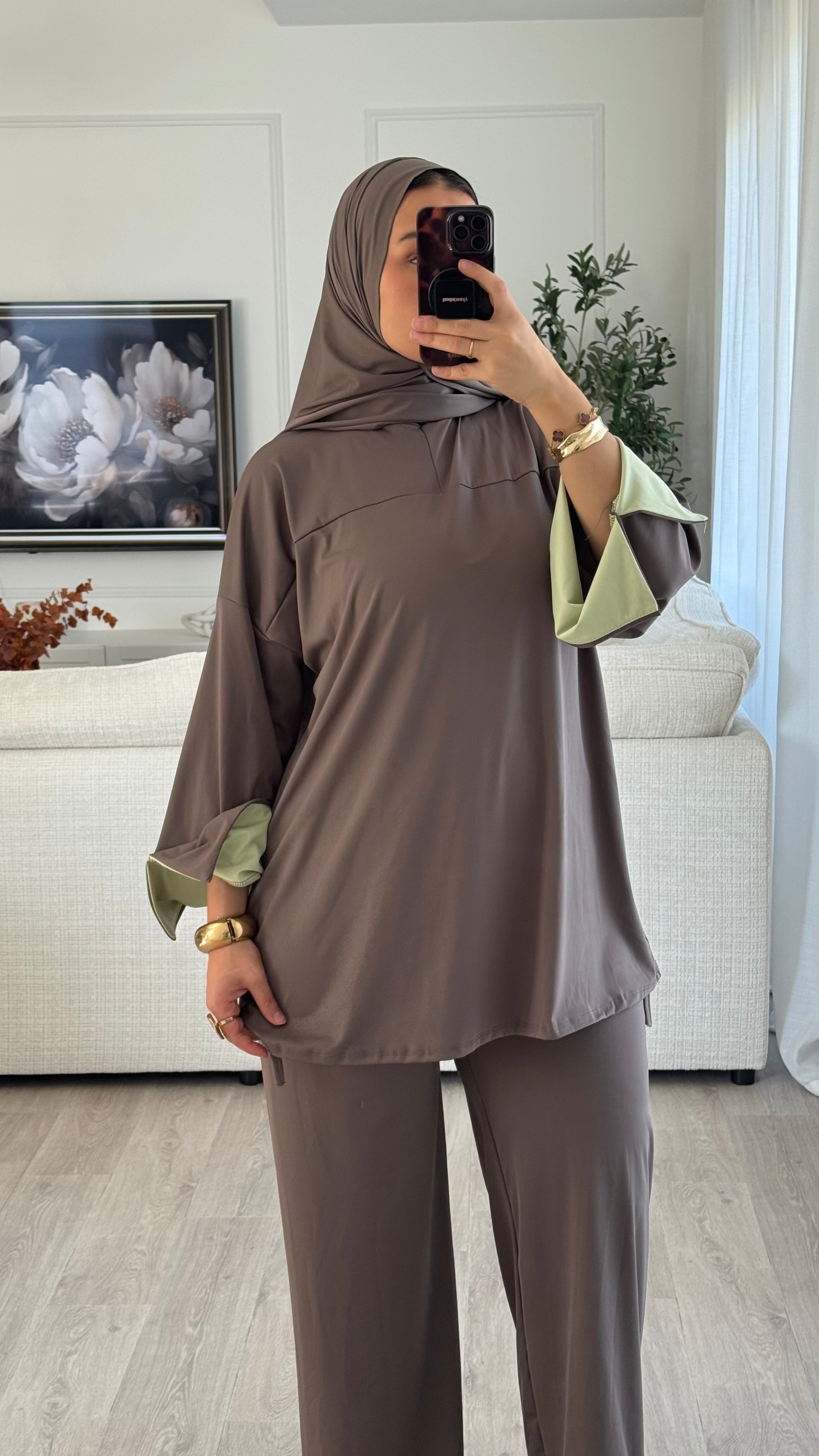 Burkini Lycia | taupe - vert