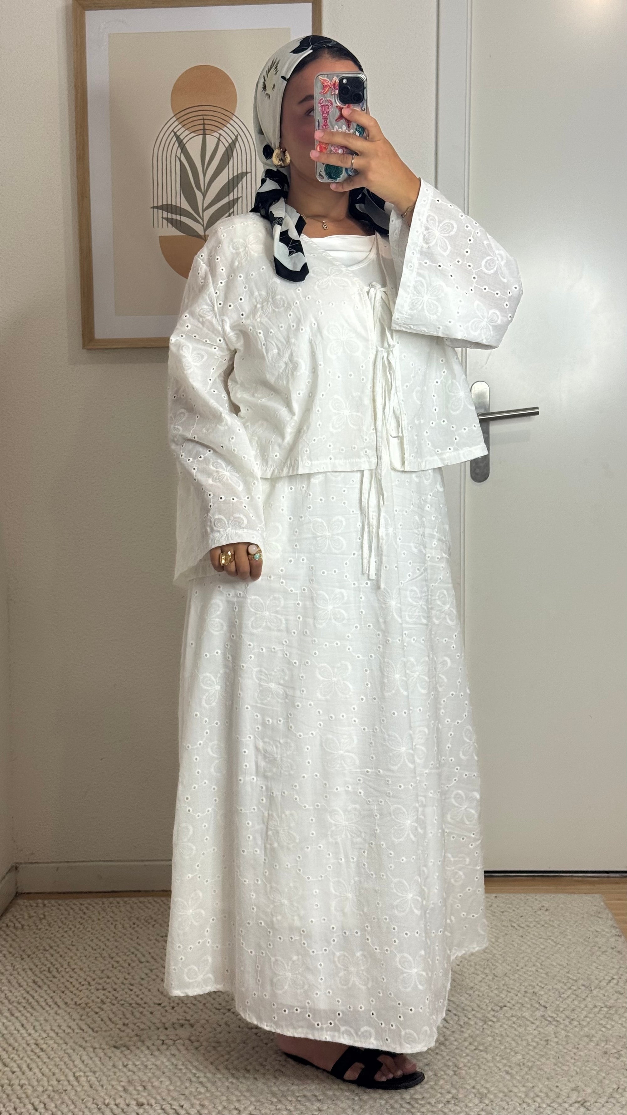 Ensemble Jupe ajouré 100% cotton II