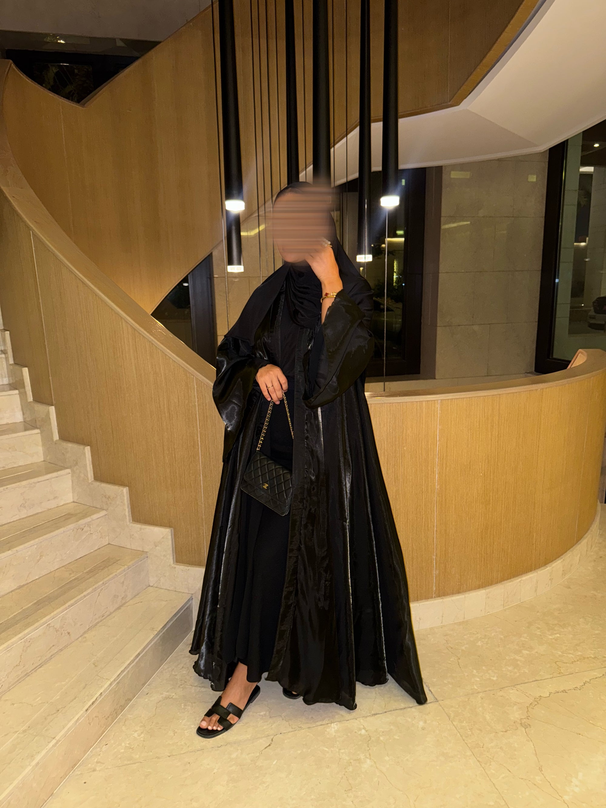 Abaya Shayn réversible | Noir