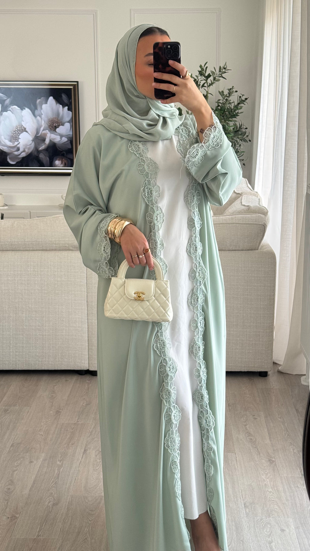 Abaya Al Maha | Vert [ Édition spéciale – Création Dubaï]