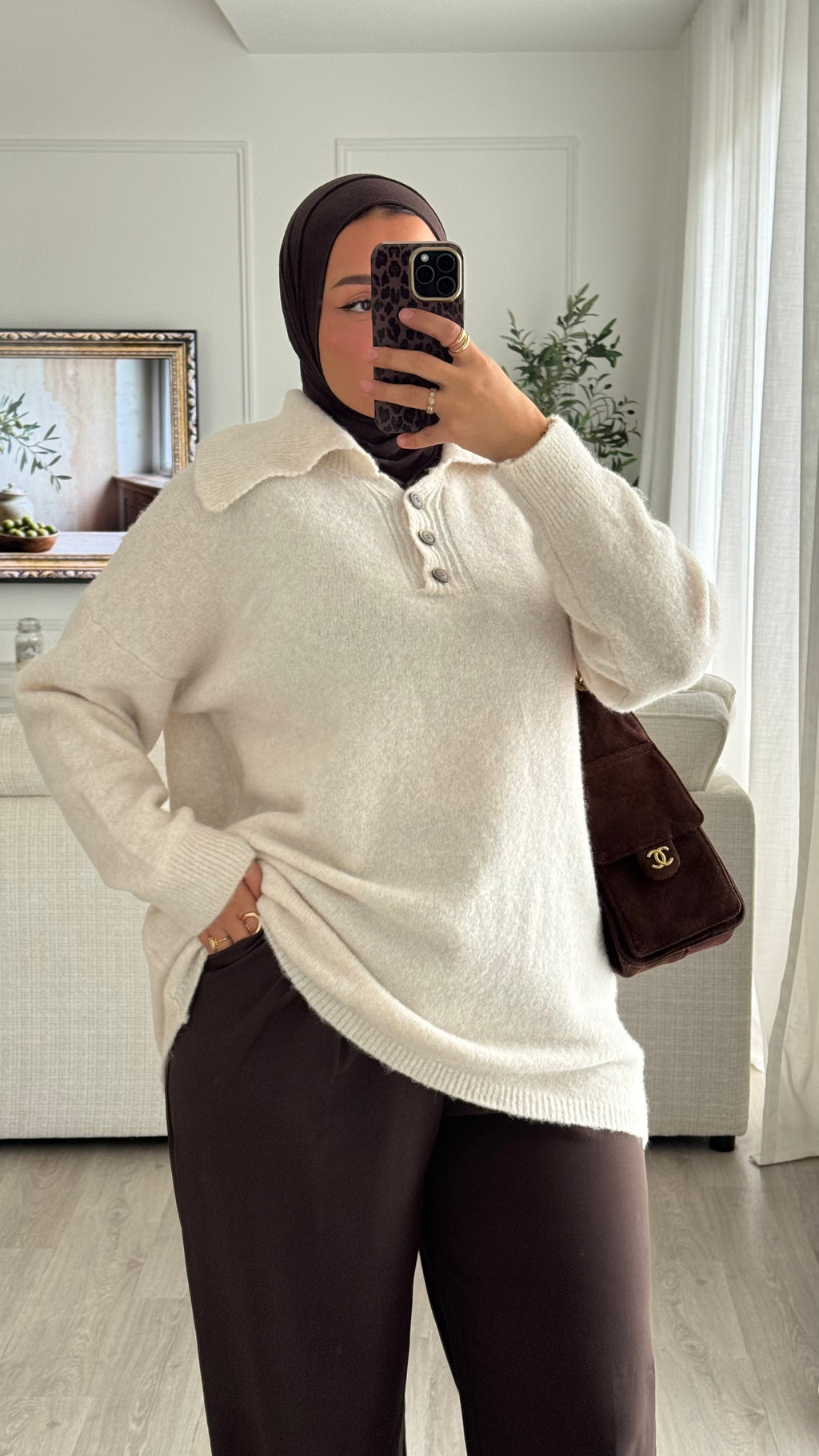 Pull Polo | Ecru
