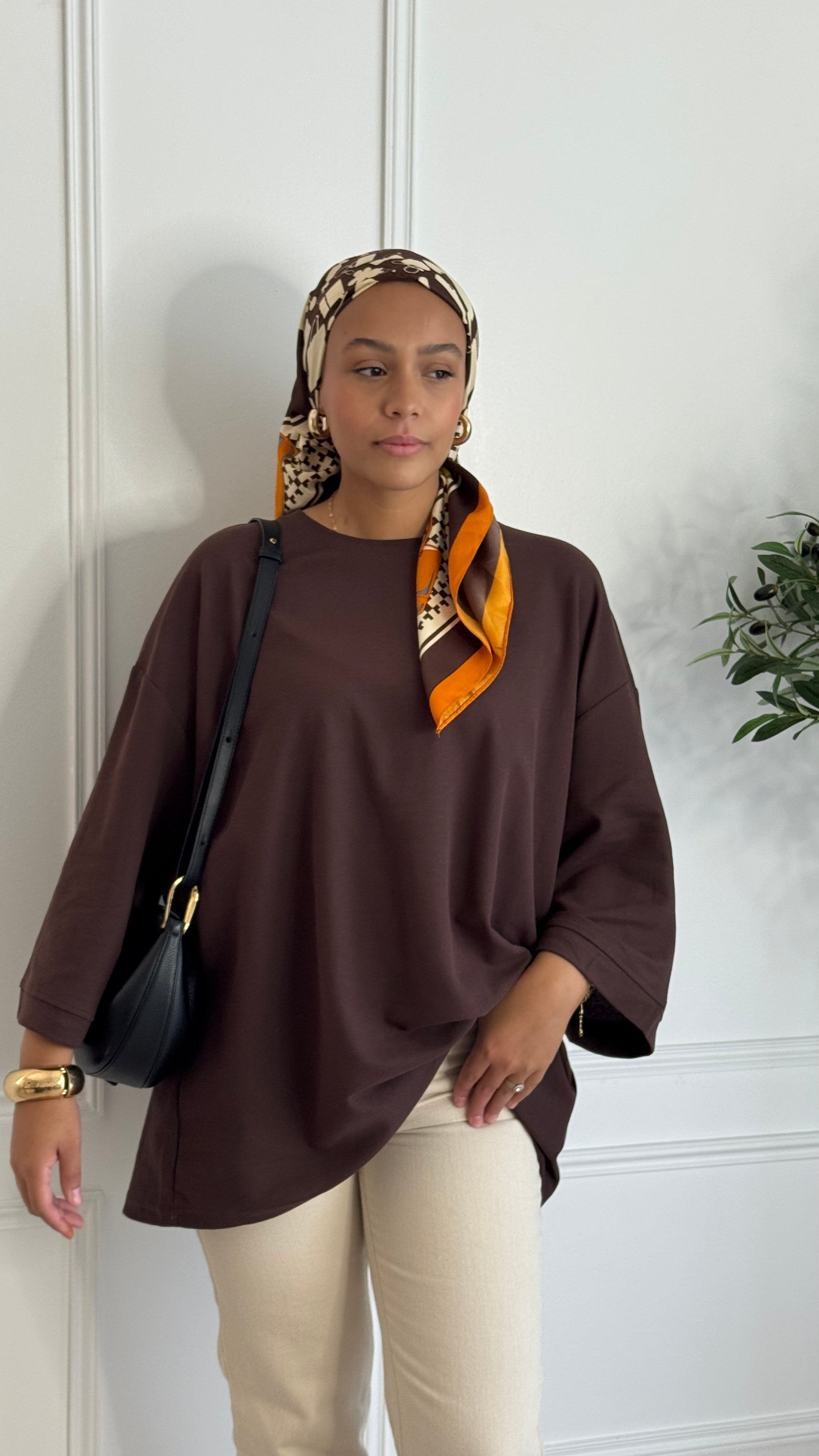 T-Shirt oversize l Chocolat