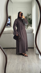 Robe à pois Kayna | Chocolat